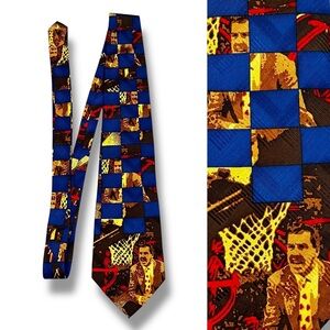 Vintage Roy Williams Silk Tie Coaches vs Cancer KU Basketball Kansas Jayhawks